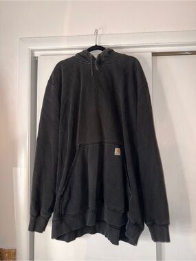 Carhartt Black Pullover Hoodie with Front Pocket